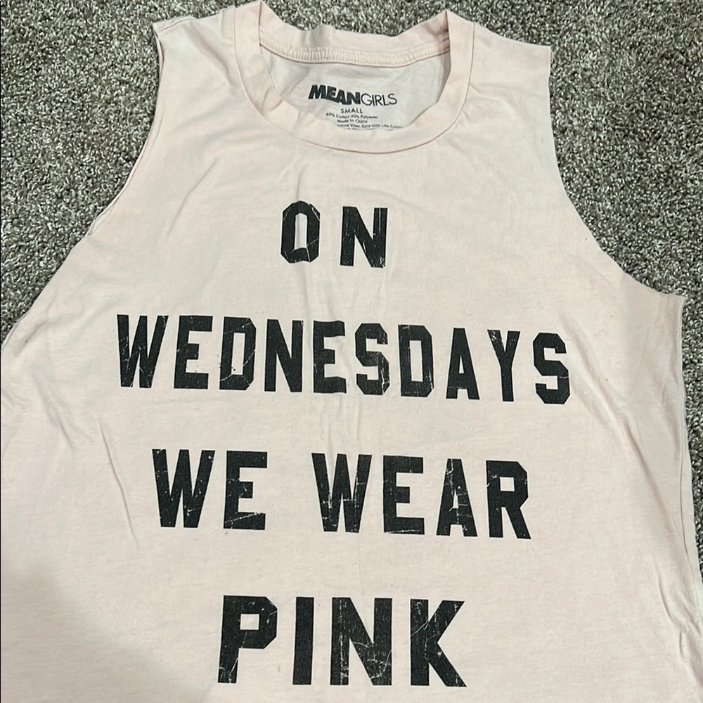 Mean Girls Pink Sleeveless Top